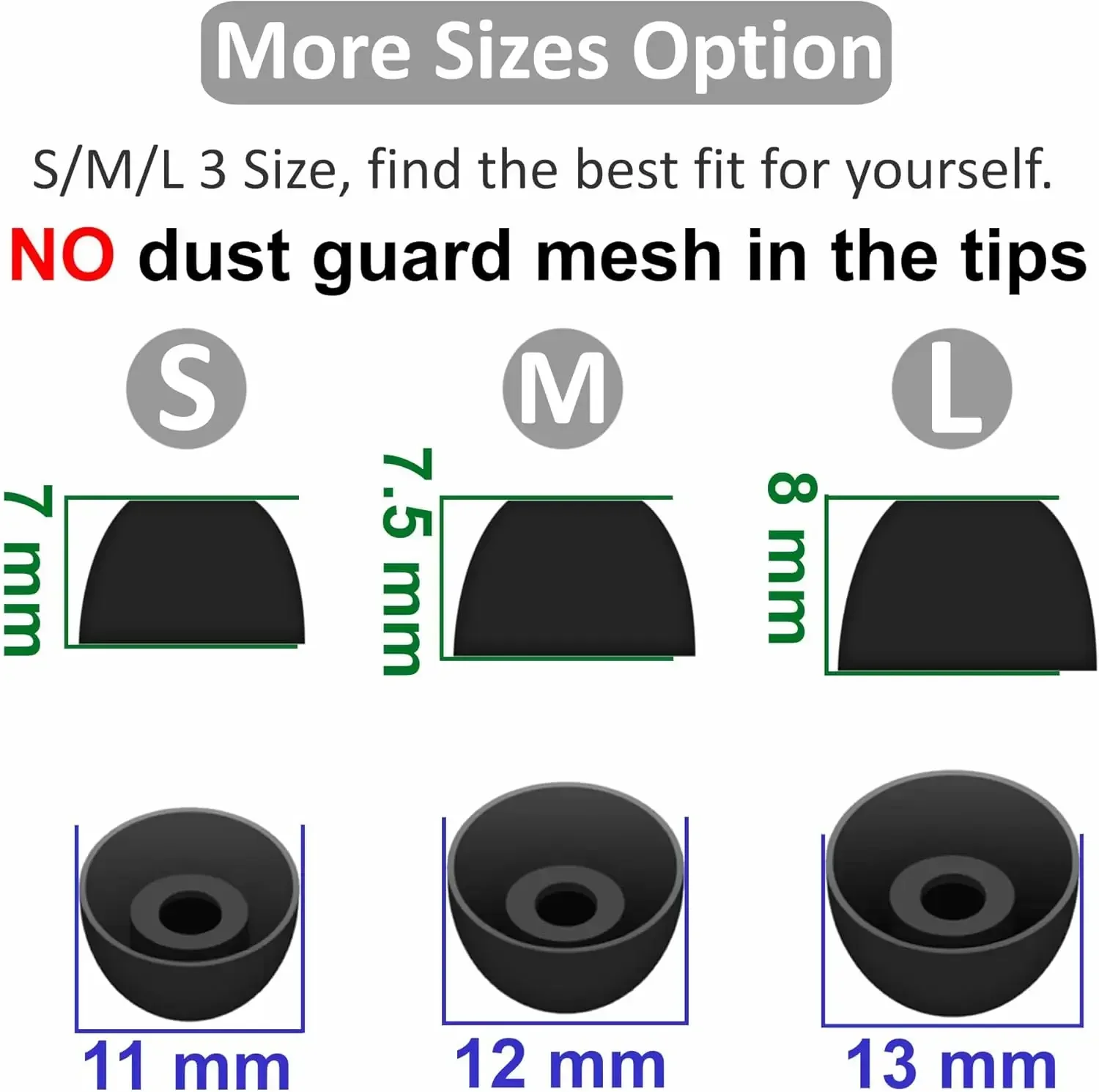 For Samsung Galaxy Buds FE Ear Tips Soft Silicone Ear Wing for Galaxy Buds FE 2 Po Wingtips Anti-Slip Accessories Earbuds Tips