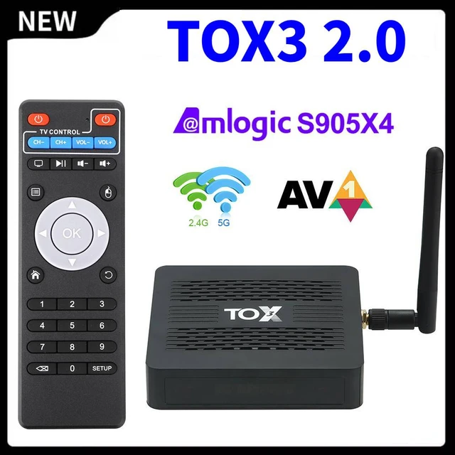 Boîtier TV Android Amlogic réseau 5G avec routeur WiFi 6