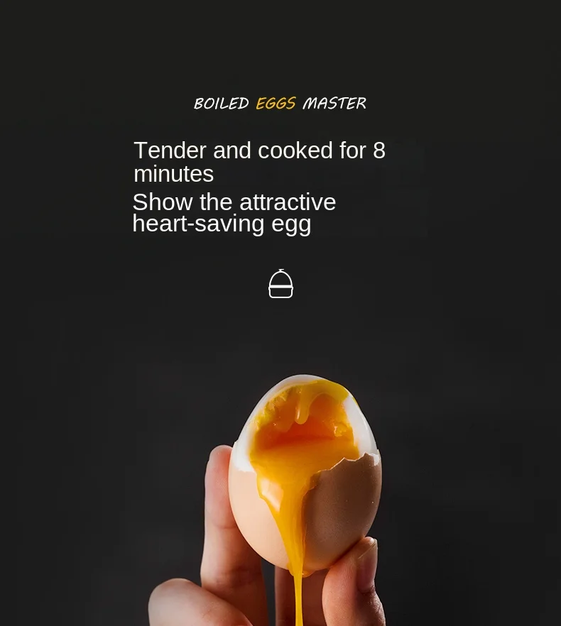 Description Picture 2 of item220V Egg Boiler Egg Steamer Automatic Power Off Household Mini Stainless Steel Breakfast Machine Egg Boiling Machine