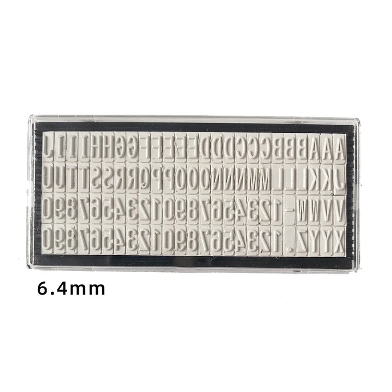 Rubber Stamp 3mm/4mm/6.4mm Stamp Letters Plate Custom Personalised Name Address Accessory for Digital Letter Stamp DIY Scrapbook
