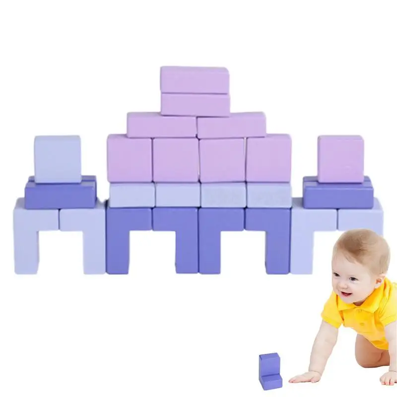 

Цветные геометрические строительные блоки для малышей, Игрушки для раннего развития, игрушки для мальчиков и девочек, игрушки Монтессори STEM