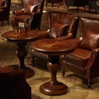 American Retro Style Bar Sofa Chair Clear Bar Small Restaurant Commercial Table and Chair Combination Single Chair 3