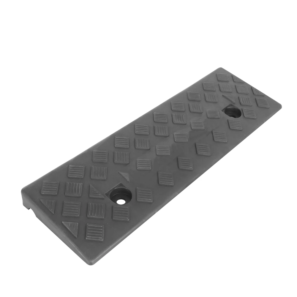 Rampe De Pente Plastique Antidérapante - 49x13x3 Cm - Pour Seuil, Garage, Véhicules, Fauteuils Roulants
