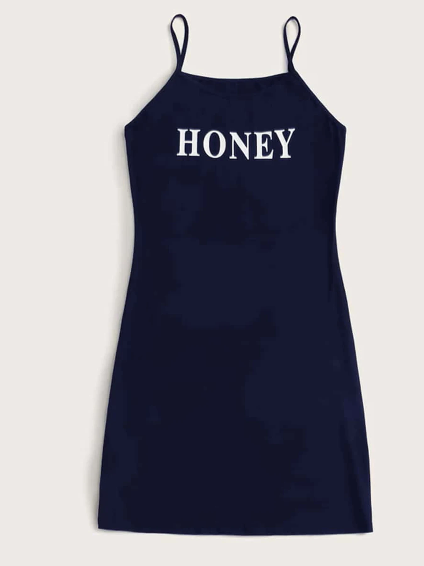 

Finjani Plus Size Sports Bodysuit, Women's Plus Letter Print Spaghetti Strap Slim Fit Slight Stretch Cami Bodysui