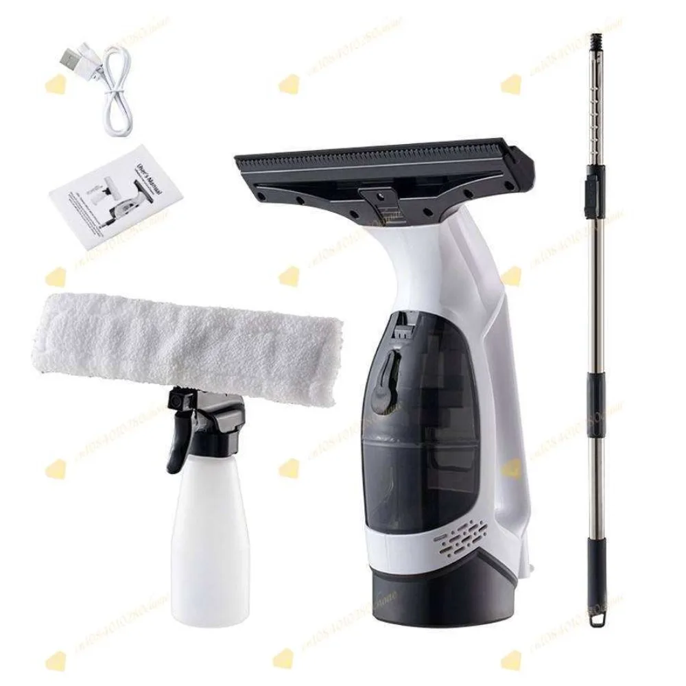 Rechargeable electric window cleaner, portable glass cleaner for household and a