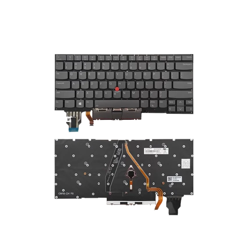 

Серая клавиатура для LENOVO THINKPAD X1 YOGA 2020 US без рамки