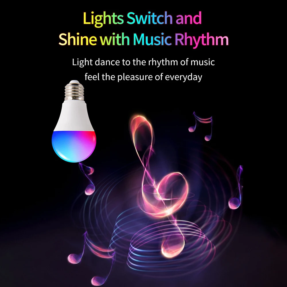 Smart Led Light Bulb Bluetooth Wifi RGB Lamp AC85-265V Remote Group Control Smart Life Spotlight Voice Control Timing Bulb