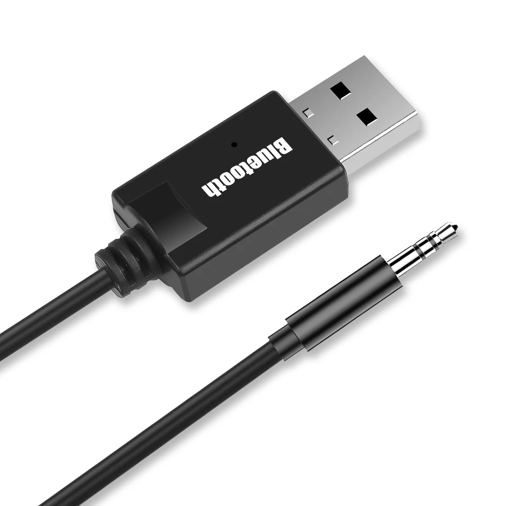USB Bluetooth 5,0 Empfänger Drahtlose Bluetooth Adapter 3,5mm AUX Jack für  PC Auto Musik
