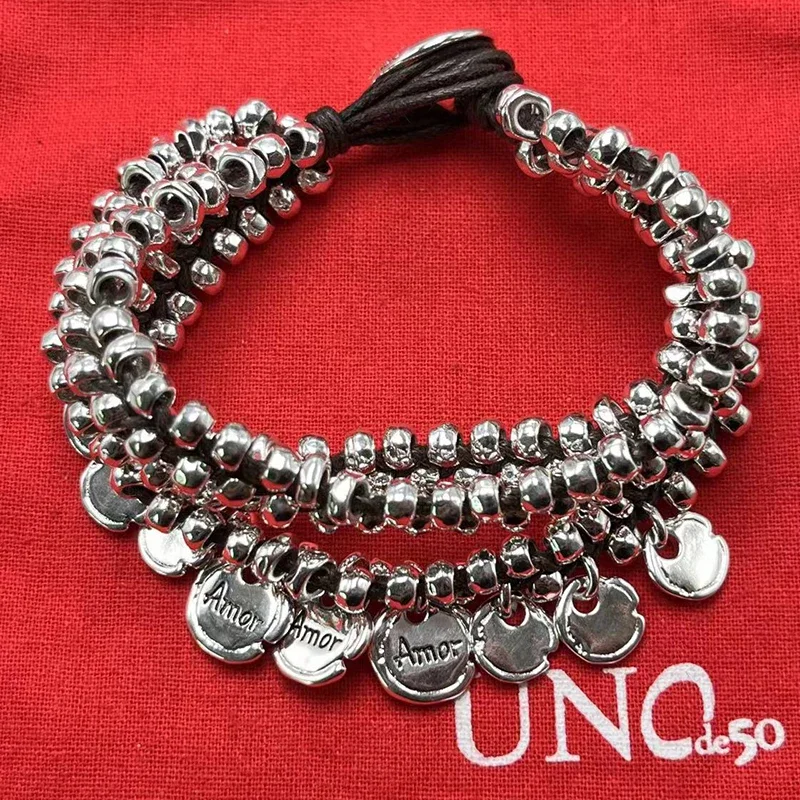

2023 New UNOde50 Bestselling High Quality and Exquisite Luxury Bracelet in Spain Women's Romantic Jewelry Gift Bag