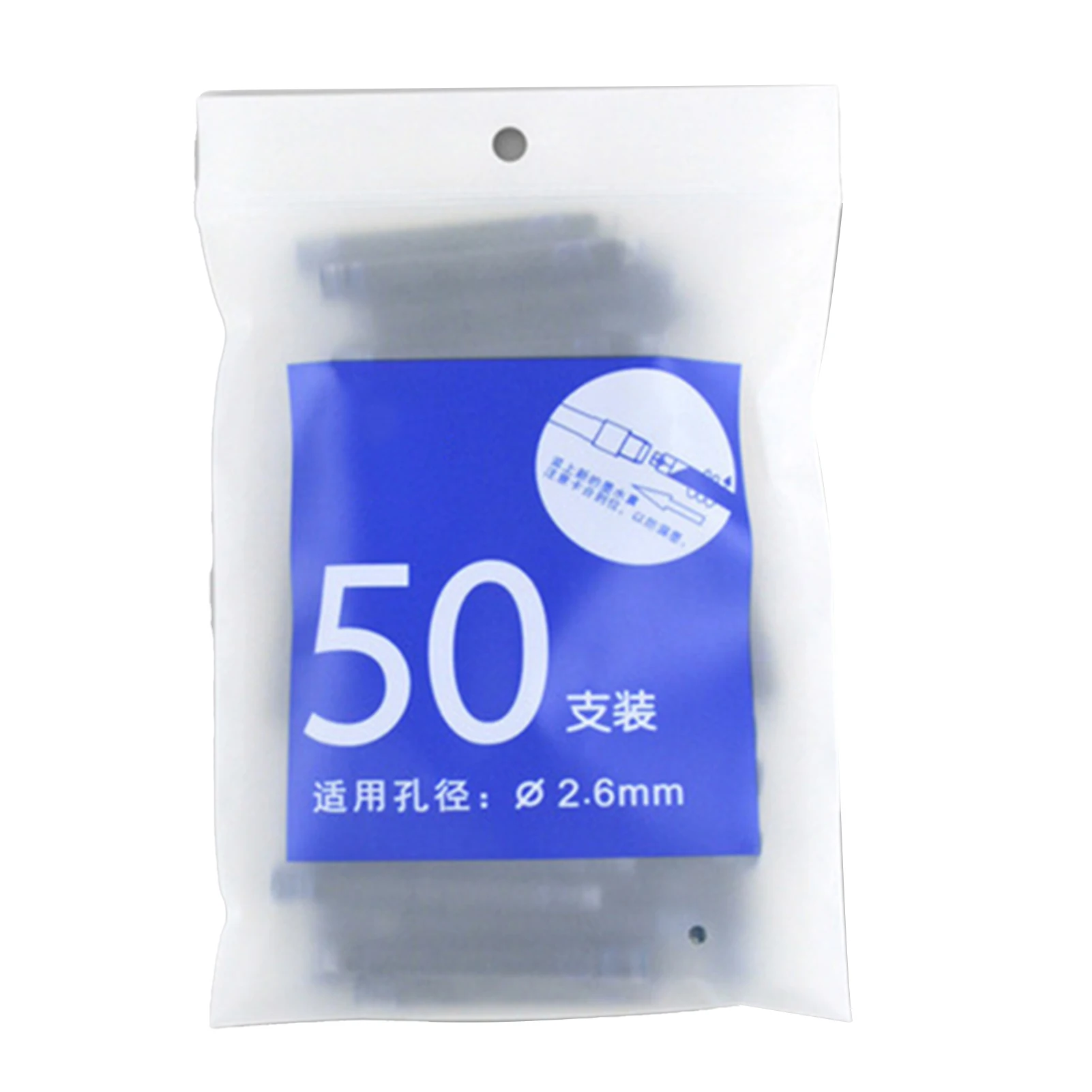 High-Quality Fountain Pen Ink Cartridges - 50 Pack for Fine Writing and Calligraphy