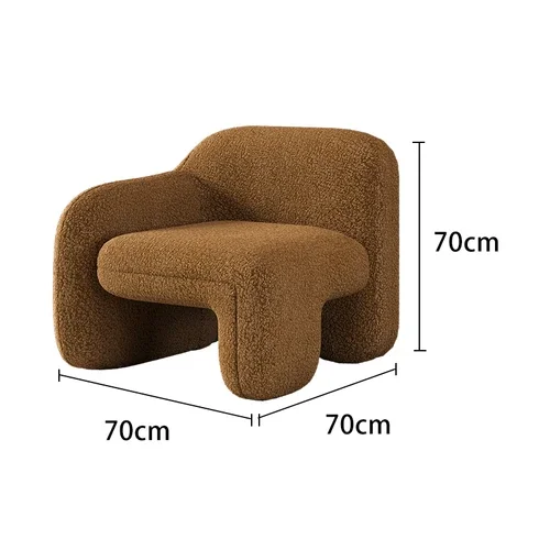 70cm Brown wool-L