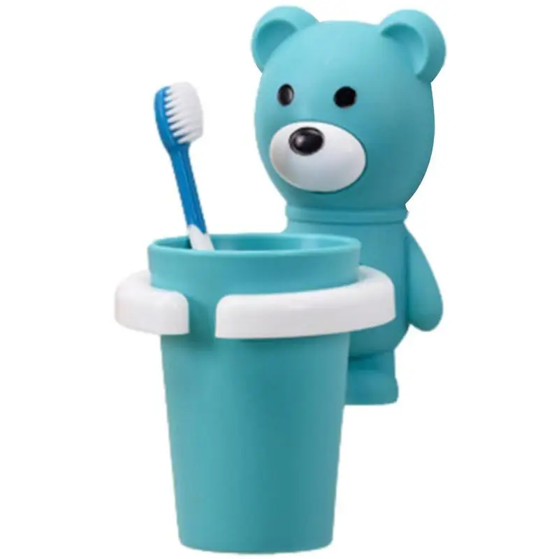

Toothbrush Cup Rack Cute Toothbrush Cup Holder Wall Mount Cute Cartoon Toothbrush Cup Rack For Bathroom Bedroom Kitchen Outdoor