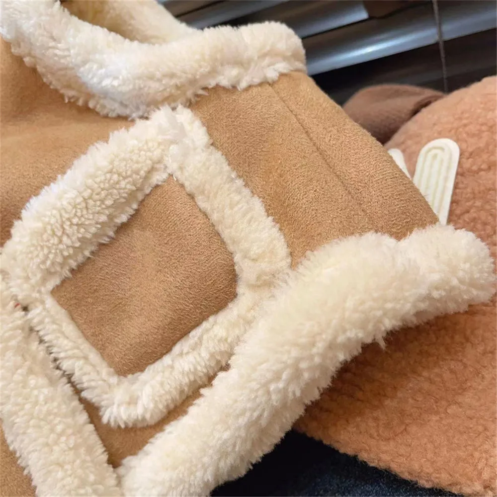 ZAFILLE Newest Kids Girls Thickened Vest Coat Berber Fleece Baby Jackets Fashion Toddler Boys Clothes Winter Children's Outfits
