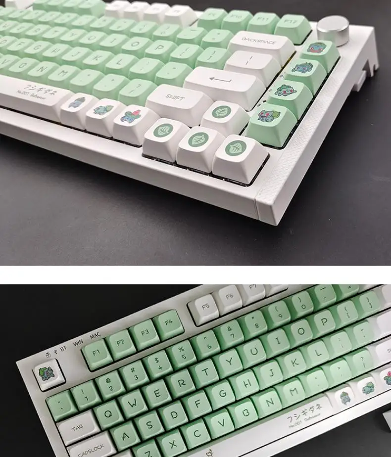 Pokemon Bulbasaur Cartoon Creativity High Mechanical Keyboard Pokemon