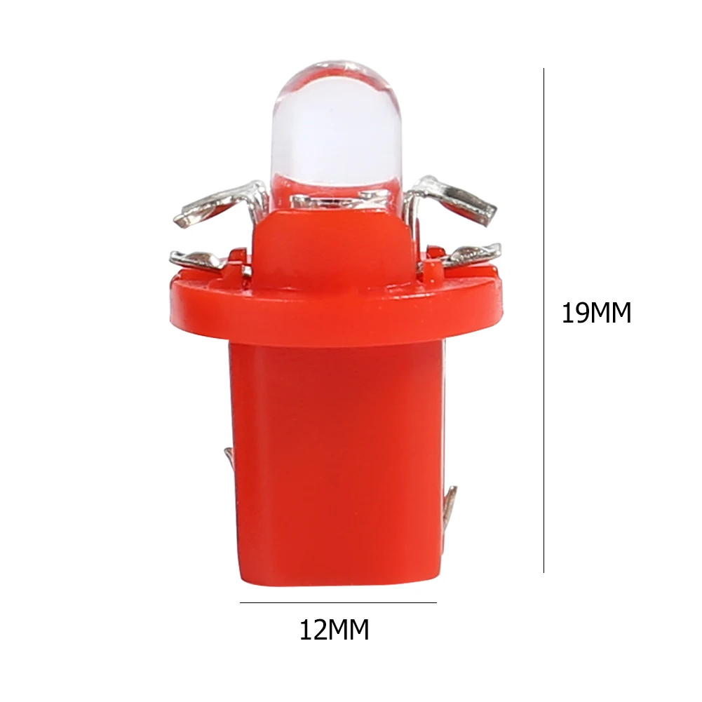 10x T5 B8.5D LED 자동차 대시보드 패널 전구(계기판 조명용)