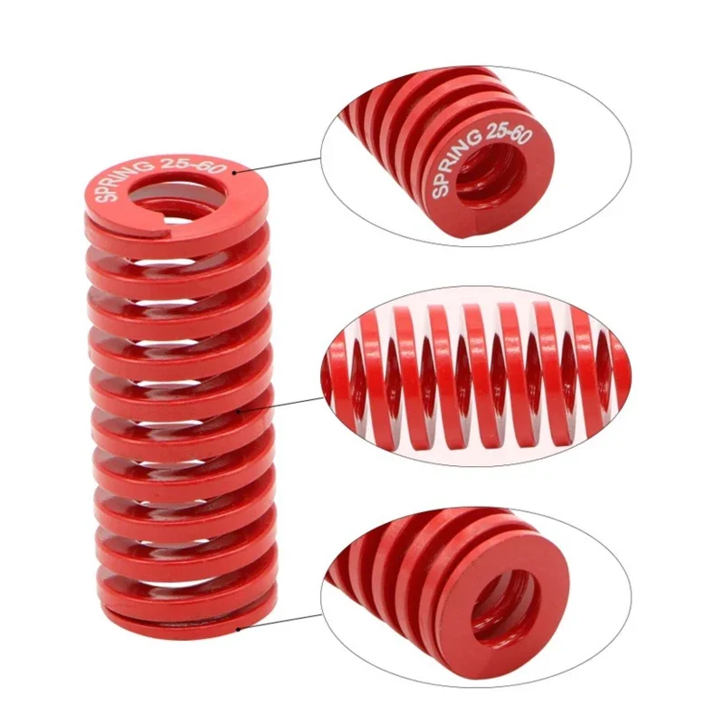 Red Medium Load Die Springs Spiral Stamping Compression Mould Spring For Rear Trunk Tailgate Strut Support Lift Bar Tool