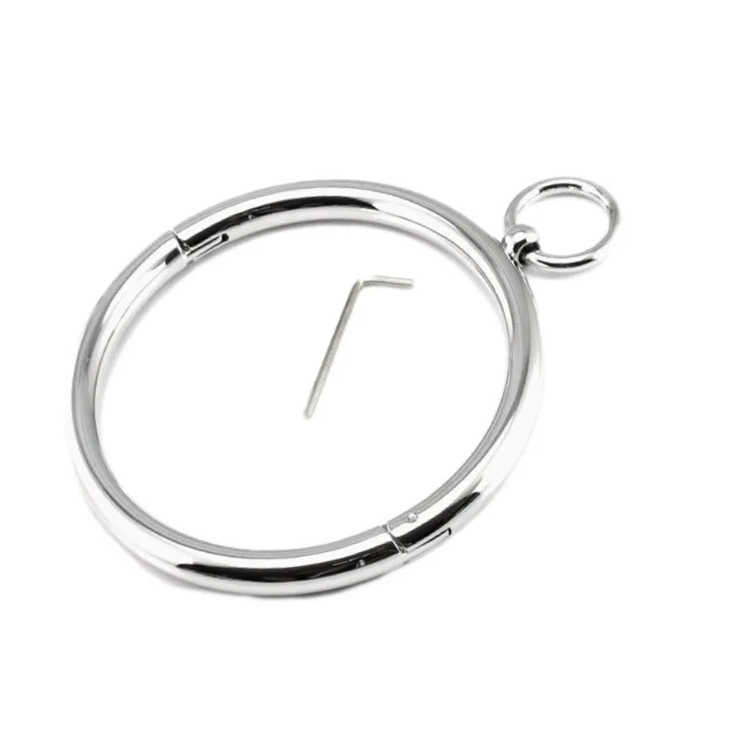 Male Female Lockable Neck Collar BDSM Restraint Bondage