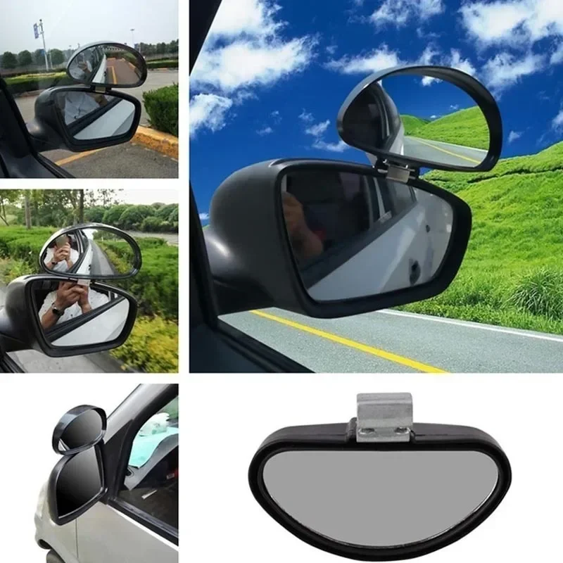 Car Rearview ,Coach Mirror,and Reverse Mirror, Auxiliary、 Blind Spot Mirror, Large Field of View, Wide-angle Mirror
