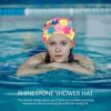 Simulation Flower Petal Shower Cap Floral Swimming Hat Fashionable Nylon Caps Women Bathing Ladies Design Colorful Designed 6