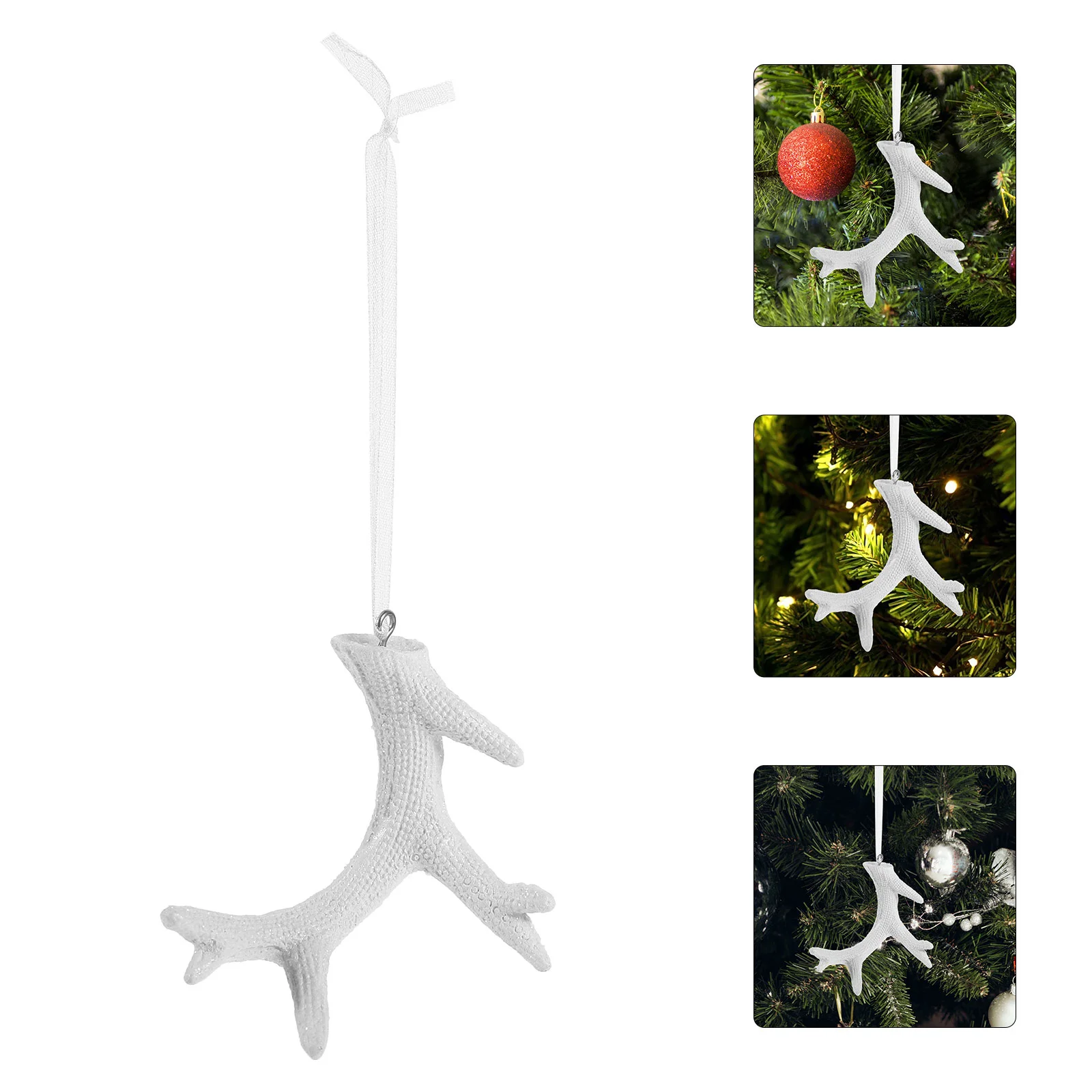 

Deer Antlers Hanging Christmas Pendants Decor Window Decoration For Resin Decorations The Gift