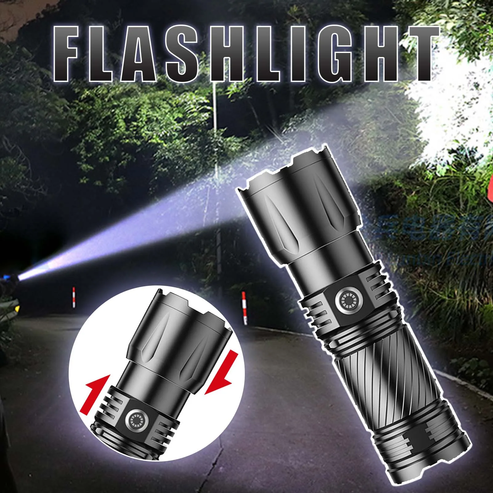 

Long-range Fast Charge Portable Flashlight Rechargeable Waterproof Flashlight For Climbing Outdoor
