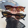 Fashion Half-frame Cat Eye Sunglasses Scratch Resistant Street Photography Sun Glasses Anti UV Shades Eyewear Summer