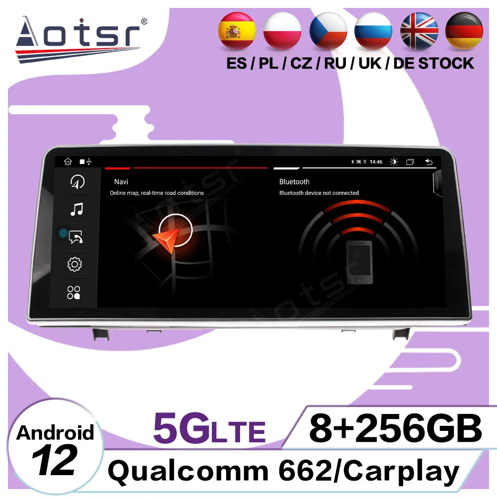 

8+256GB Carplay Android 12 Multimedia Player For BMW 2 Series F45 F22 2013 2014 2015 2016 2017 2018 GPS Stereo Radio Head Unit