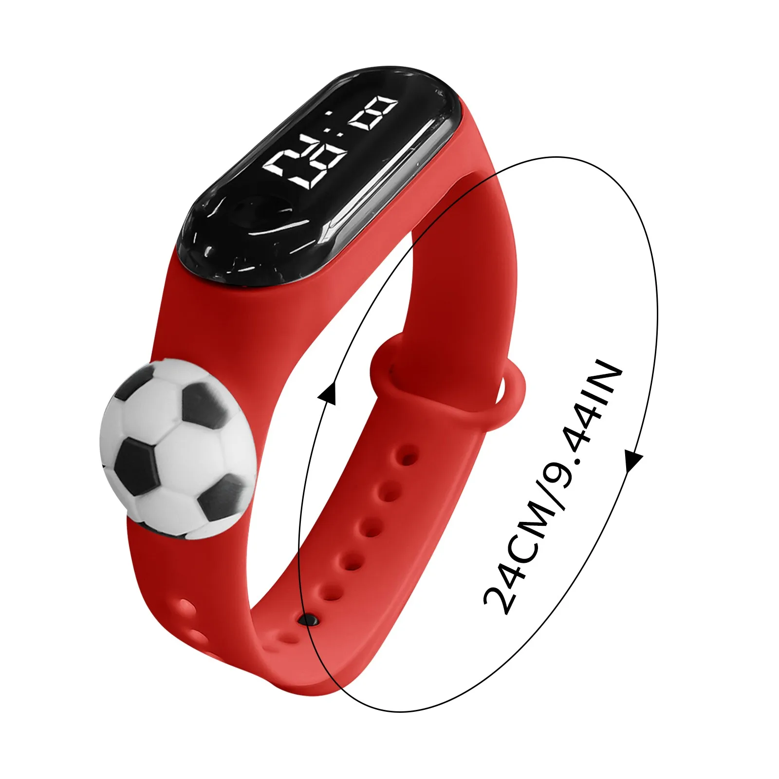 Children'S Bracelet Watch Football Decoration Cartoon Watch Suitable For Students Outdoor Electronic Display Time Watches 6