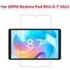 Tablet Screen Protector For Realme Pad Mini 8.7 Inch 2022 Anti Scratch Explosion Proof Clear Tempered Glass Film 5