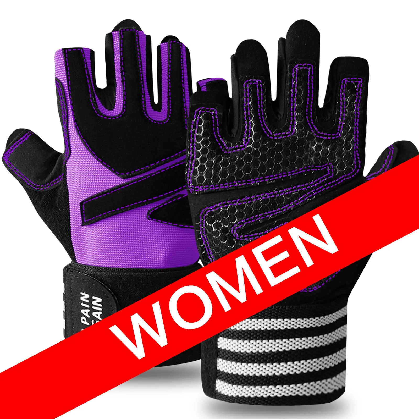 Women Sports Training Fitness Gloves Half Finger Weight Lifting Glove Wrist  Support Protector Equipment Drop Shipping