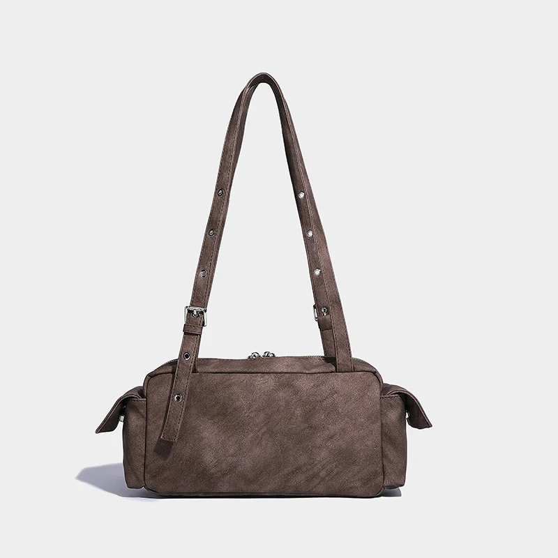 Moto & Bike Underarm Bags Women Luxury Designer Handbags Purses Vintage Large Capacity Multiple Pockets Shoulder