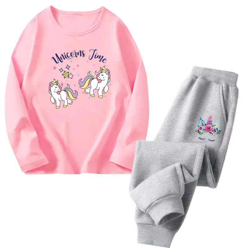 Unicorn Print Tracksuit Set