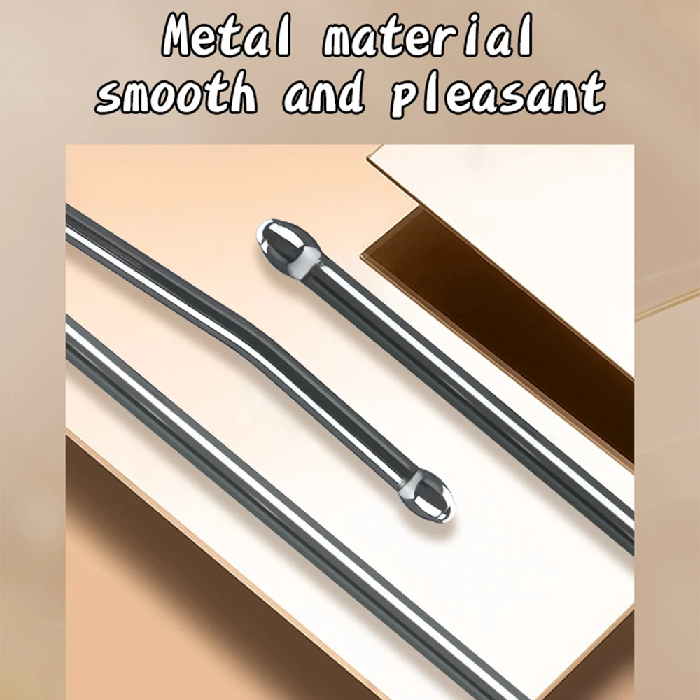 Male Urethral Dilator With Suction Cup Metal Urethral Catheter Penis Plug Sounding Horse Eye Stimulation Adult Products Sex Toys penis sex toys