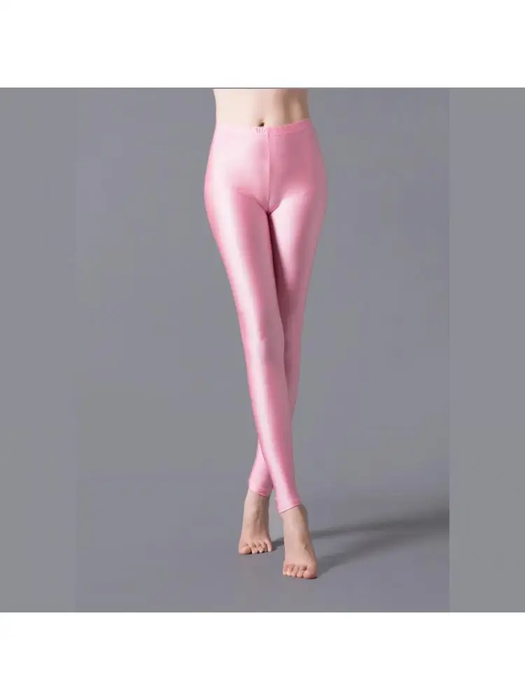 Shiny 80s Women Metallic Leggings Wet Look Costume Pants Party Stretchy  Trousers - Leggings - AliExpress