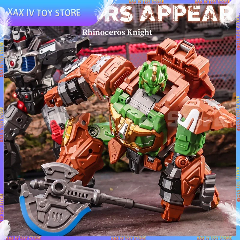 

Deformation Toy Model Robot King Kong Rhinoceros Knight Alloy Children's Boy Anime Action Figures Transformers Model Toy Gift