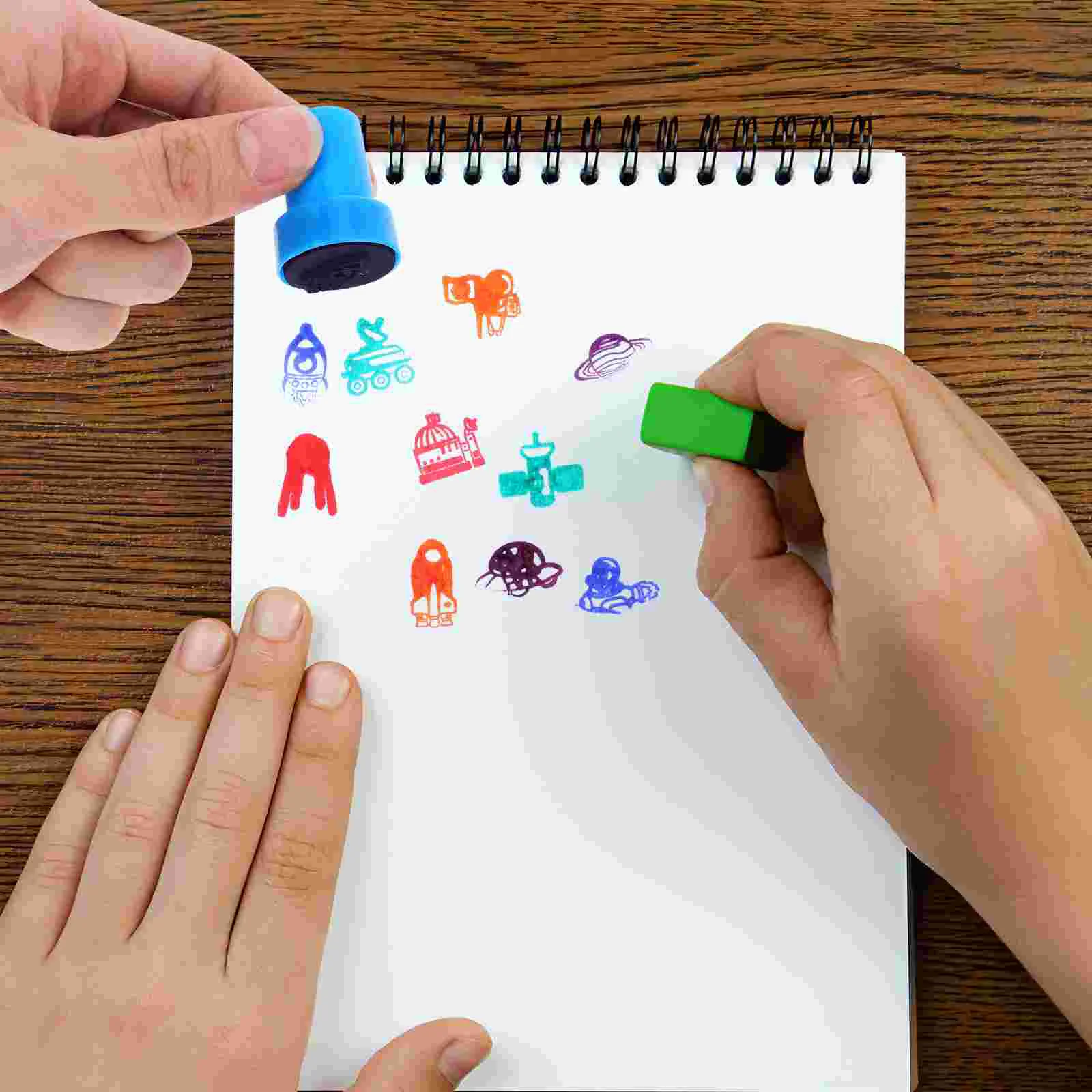 

10pcs Outer Space Stampers Party Favors Stamps Outer Space Pattern Stampers