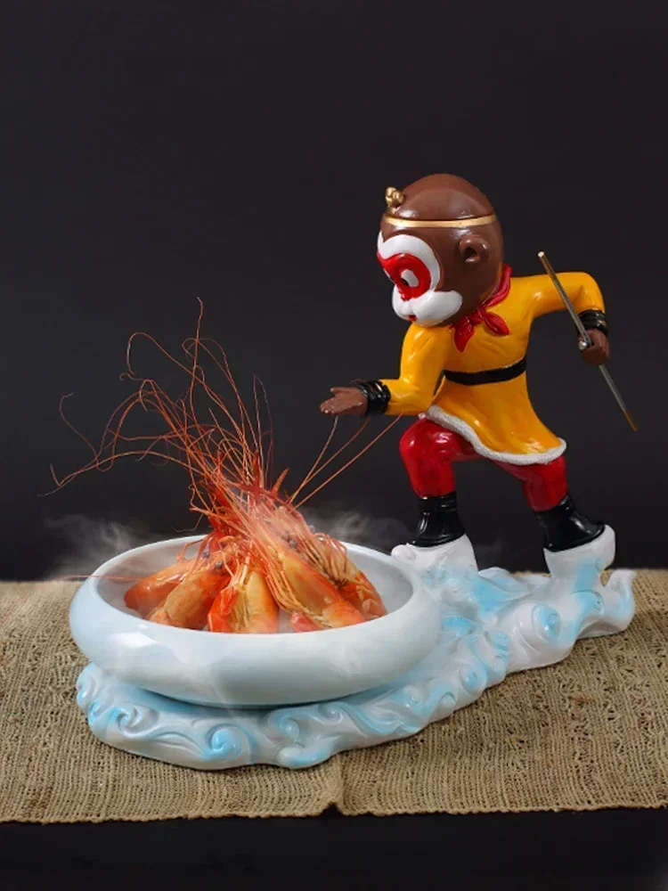 Journey To The West Dry Ice Tableware Artistic Conception Dish Artifact Special-shaped Hot Pot Shop Dry Ice Tableware
