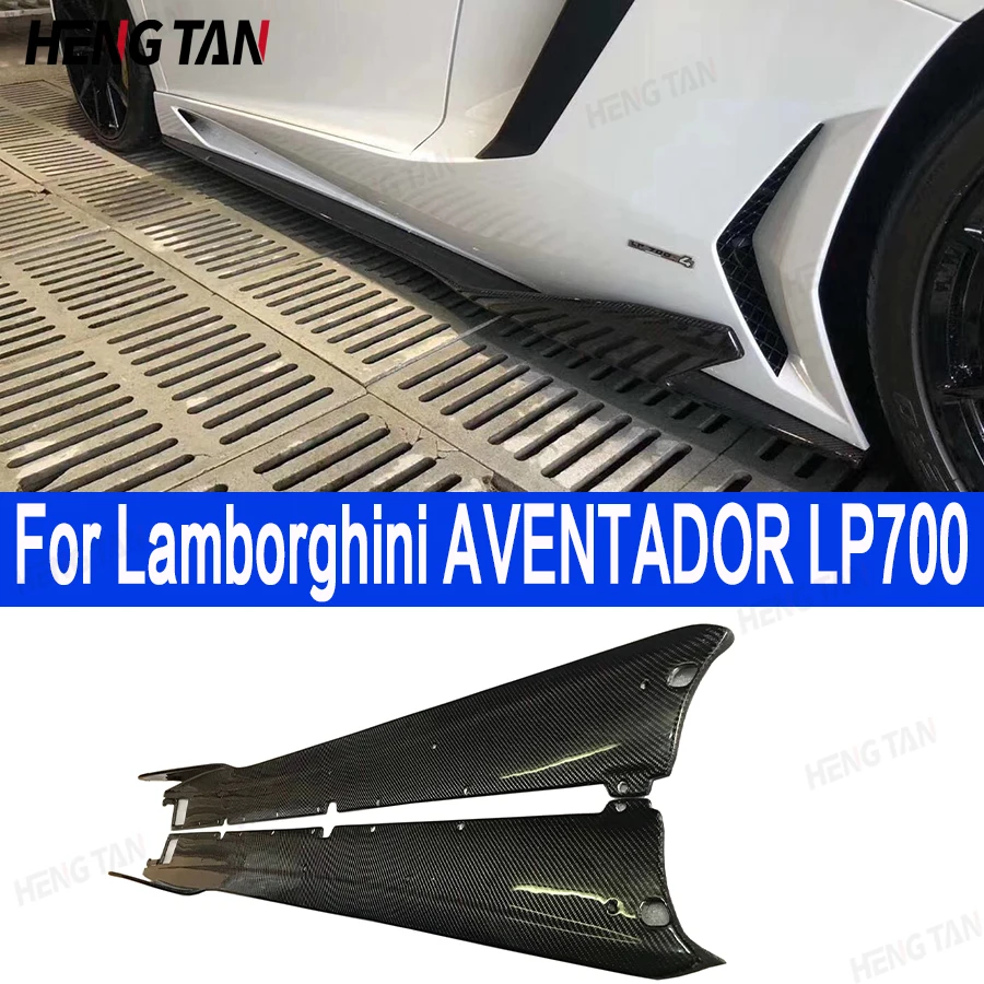 

For Lamborghini Aventador LP700 700 Carbon Fiber Side Skirts Splitters Cupwings Winglets Canards Apron upgraded body kit
