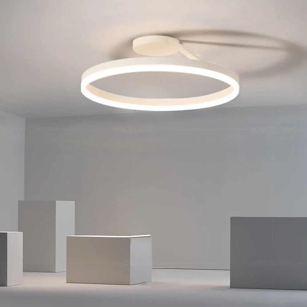 Description Picture 2 of itemModern LED Ceiling Light 60CM 76W ceiling Lamp For Living Room Bedroom Dinning Room Black White Home Indoor Led Lighing Fixtures