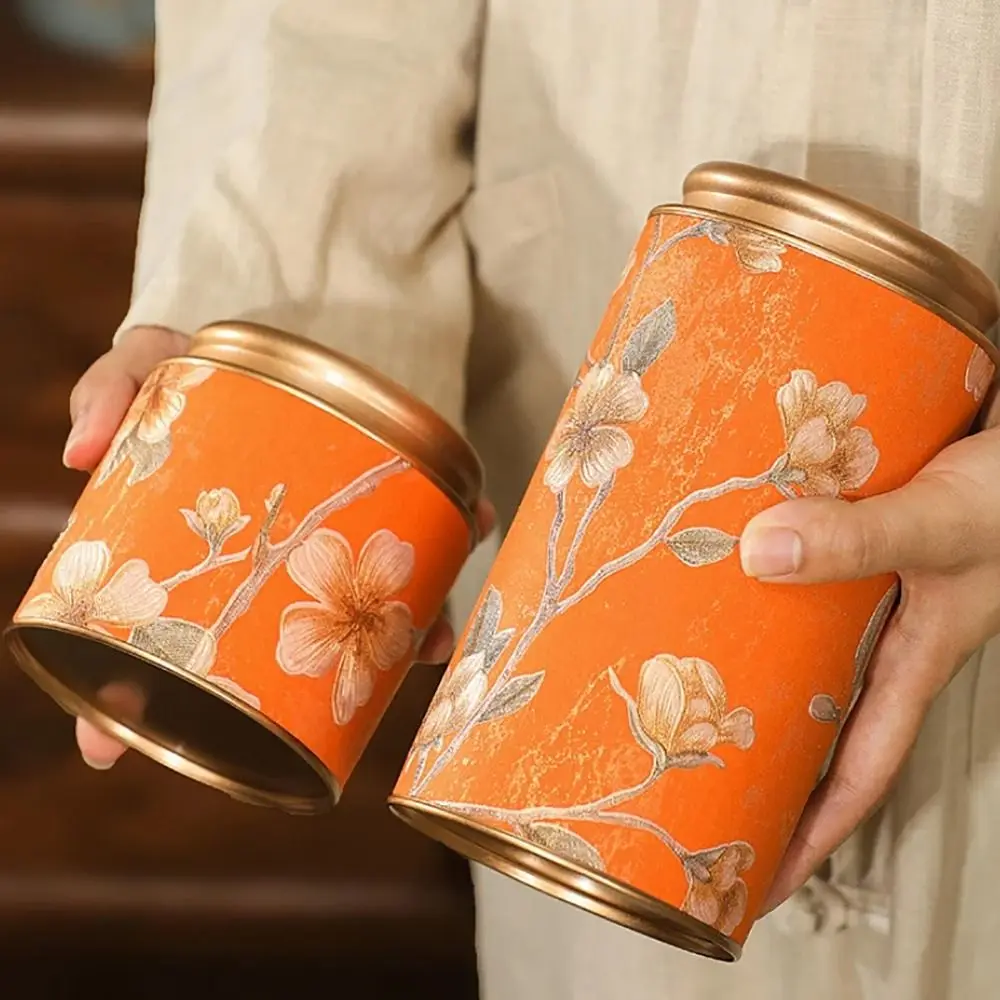 Tinplate Tea Storage Can for Household Use