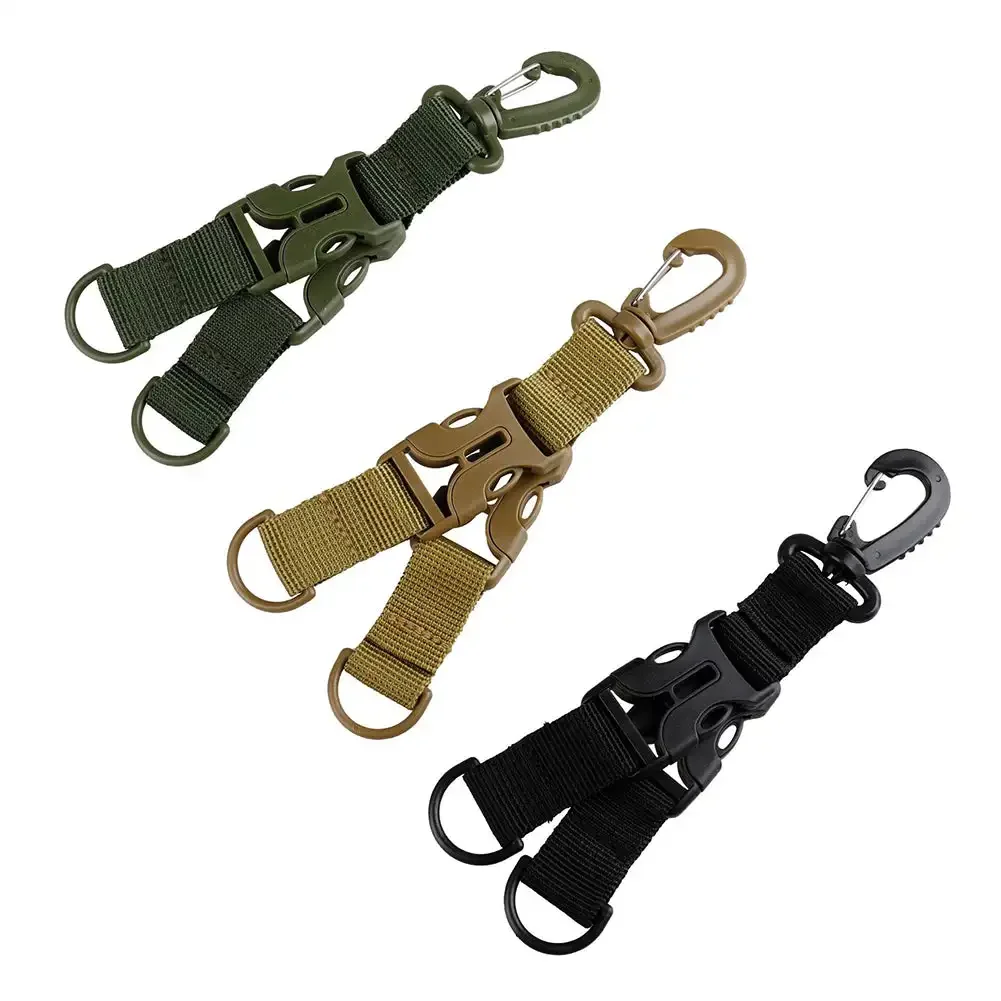 2 Clip Tattiche In Nylon Con Moschettone - Portachiavi Pratico Per Escursionismo, Campeggio E Avventura - Foto 9