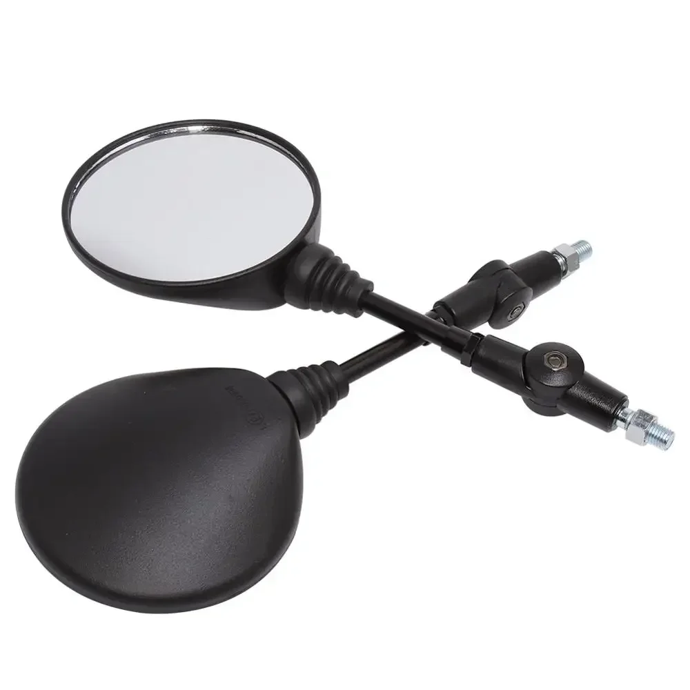 Motorcycle Mirror Universal 10mm Anti-fall Folding Round Rearview