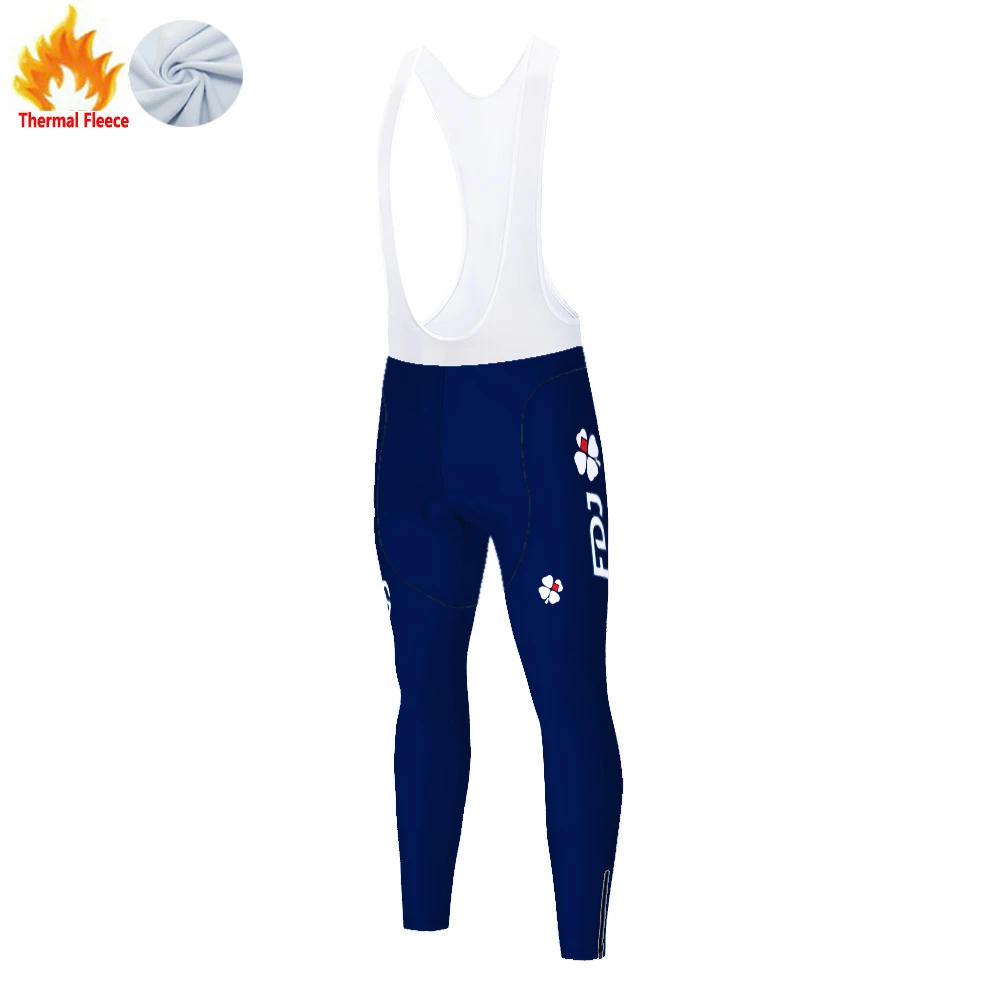 FDJ cycling pants Fleece winter pants men штаны мужские pantalon cyclisme homme hiver pantalones mtb велоштаны зимние