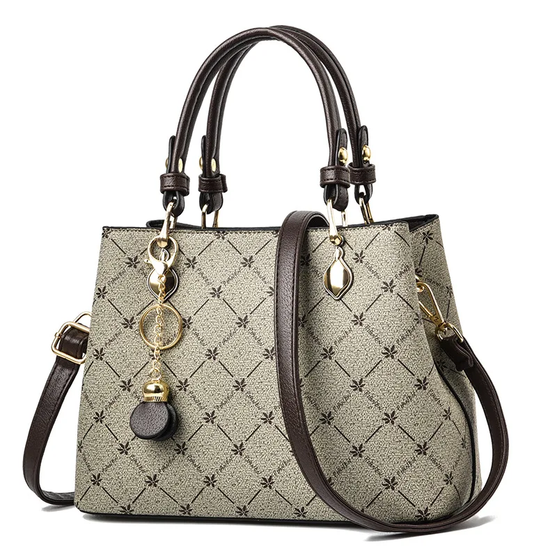 Print Bags For Women 2022 Summer New Luxury Handbags Designer Crossbody Pu Leather Bigger Casual