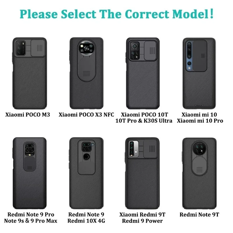 NILLKIN Camshield Case For Xiaomi POCO X3 Pro NFC Redmi Note 10 4G - Main Image
