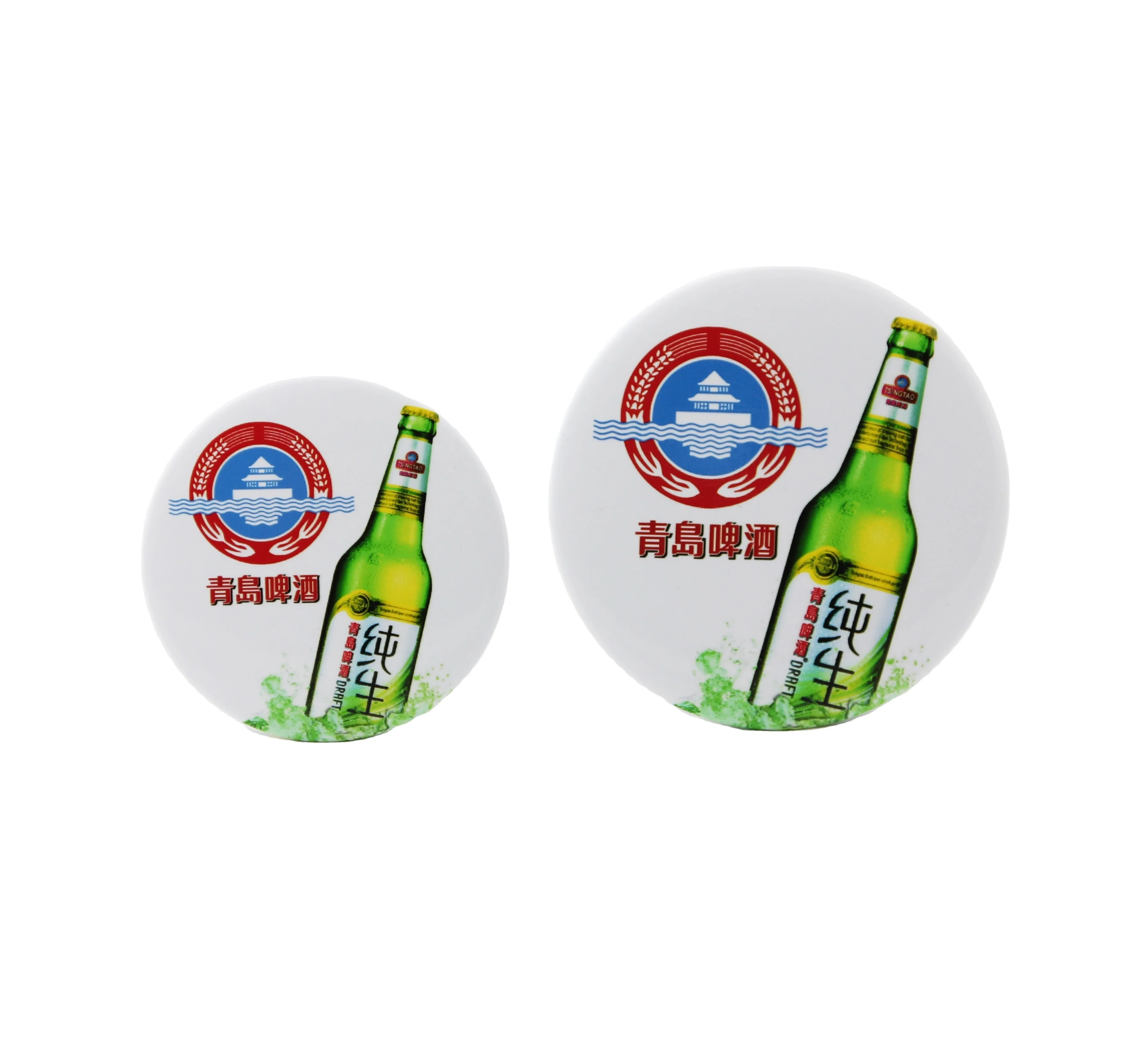 58mm High-Quality Electroplated Magnetic Bottle Opener Materials Circular Refrigerator Sticker Wholesale Cheap