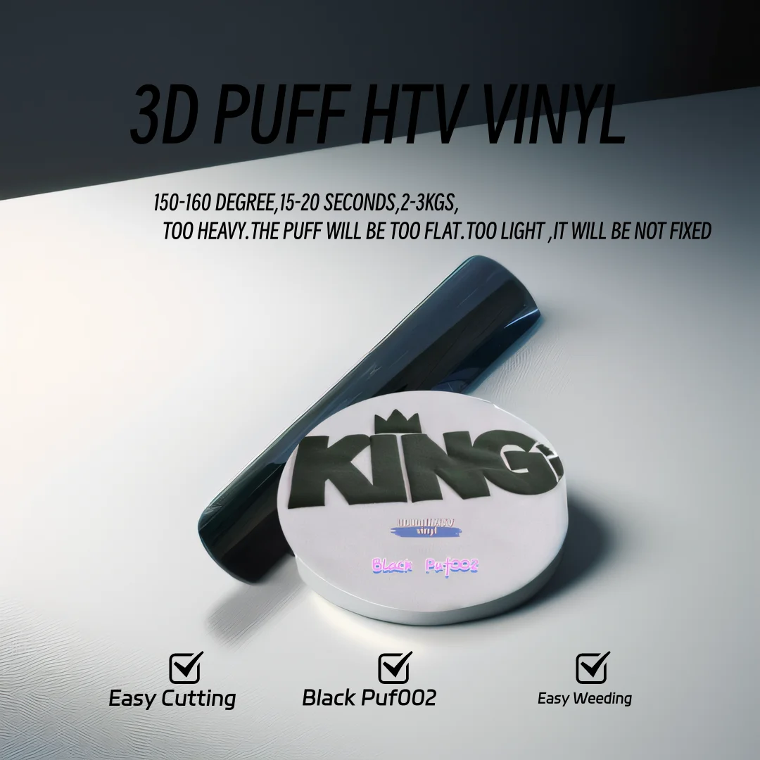 3D Puff Heat Transfer Vinyl Press