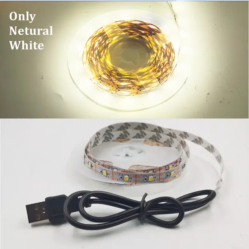 5M USB LED Strip Light 5V 3528 1 Meter 5 Meter Warm Cool White Pink Green Blue Red SMD Ribbon Ceiling Cabinet Light waterproof - Image 8
