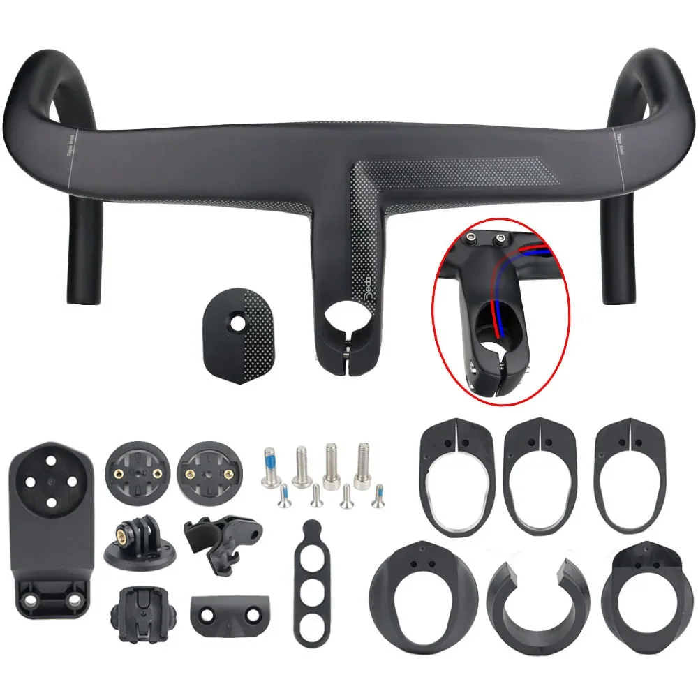 

F.YUZHE, производитель горячая распродажа, углеродное волокно, шоссейный велосипед, интегрированный руль 380/400/420/440 мм * 80/90/00/110/120 мм, велосипедные аксессуары