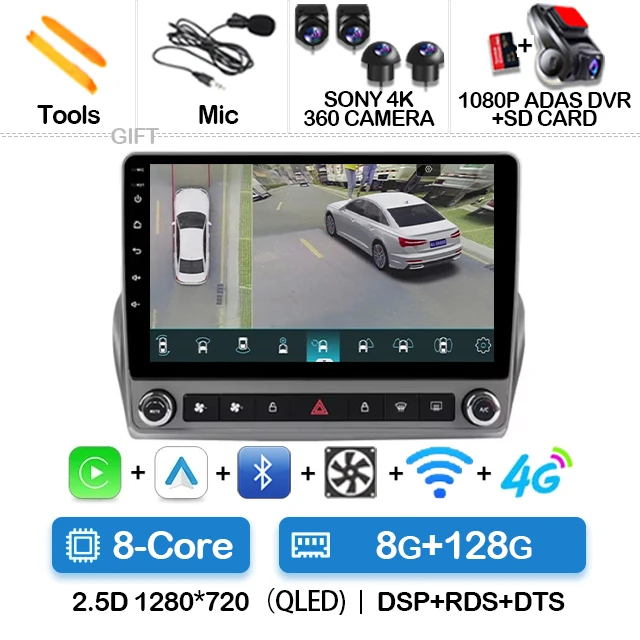 8G-128G 360 DVR
